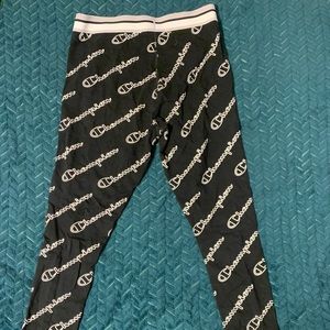 Champion Signature Pattern Leggings Size Medium